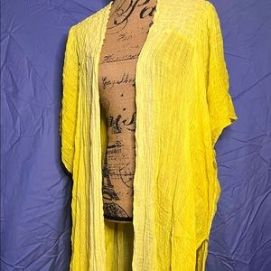 Free People Yellow Ombré Kimono M/L